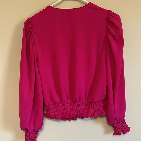 NWOT Amanda Uprichard Smocked Design Top - Picture 7 of 7